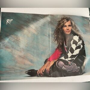 Vintage Rock Pinup of White Lions Mike Tramp